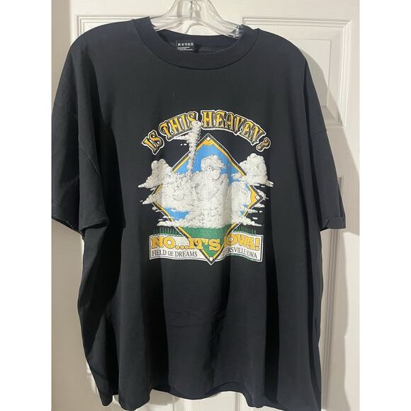 Vintage Field of Dreams Iowa Baseball Single Stitch Black Shirt Sz 3XL - Picture 1 of 7